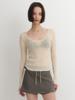 Sopeulleo Roda U-Neck T-Shirt_Cream