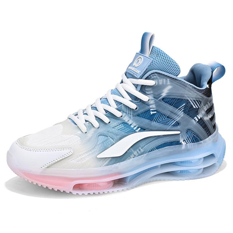 Sneakers high-top spring 2025 new fashion versatile casual shoes trend breathable running shoes men's trendy shoes