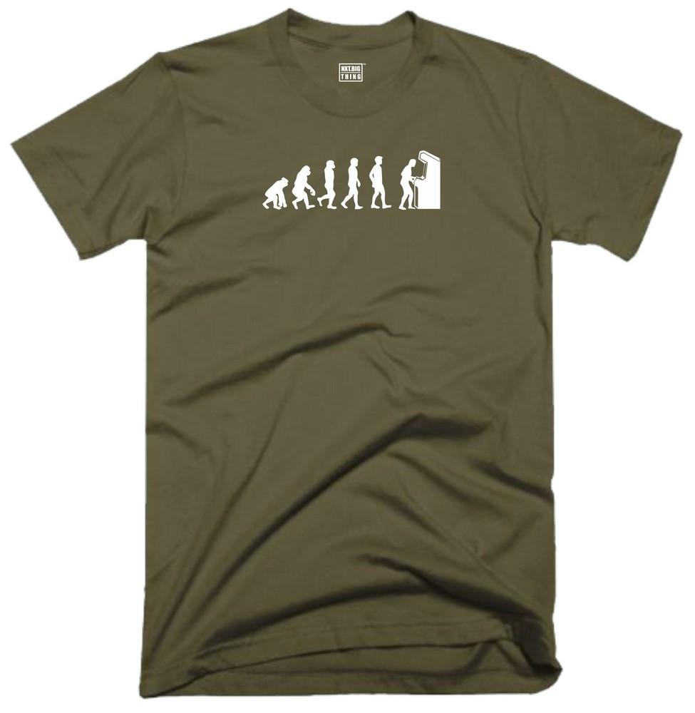 Huunisex Game Evolution T Shirt Casualwear Funny Quote Joke Gaming Gamer Gift Top S