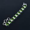 Wunderschönes Peridot-Armband 925 Sterling Silber Armband Verstellbares Kettenarmband Handgefertigtes Boho-Armband Peridot Edelsteinschmuck Liebesgeschenke