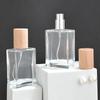 15/30/50Ml Square Glass Perfume Bottle Clear Spray Bottles Packaging Bottle Refillable Atomizer Travel Cosmetic Container