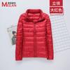 Down jacket women's new short light and thick warm and slim fashion jacket