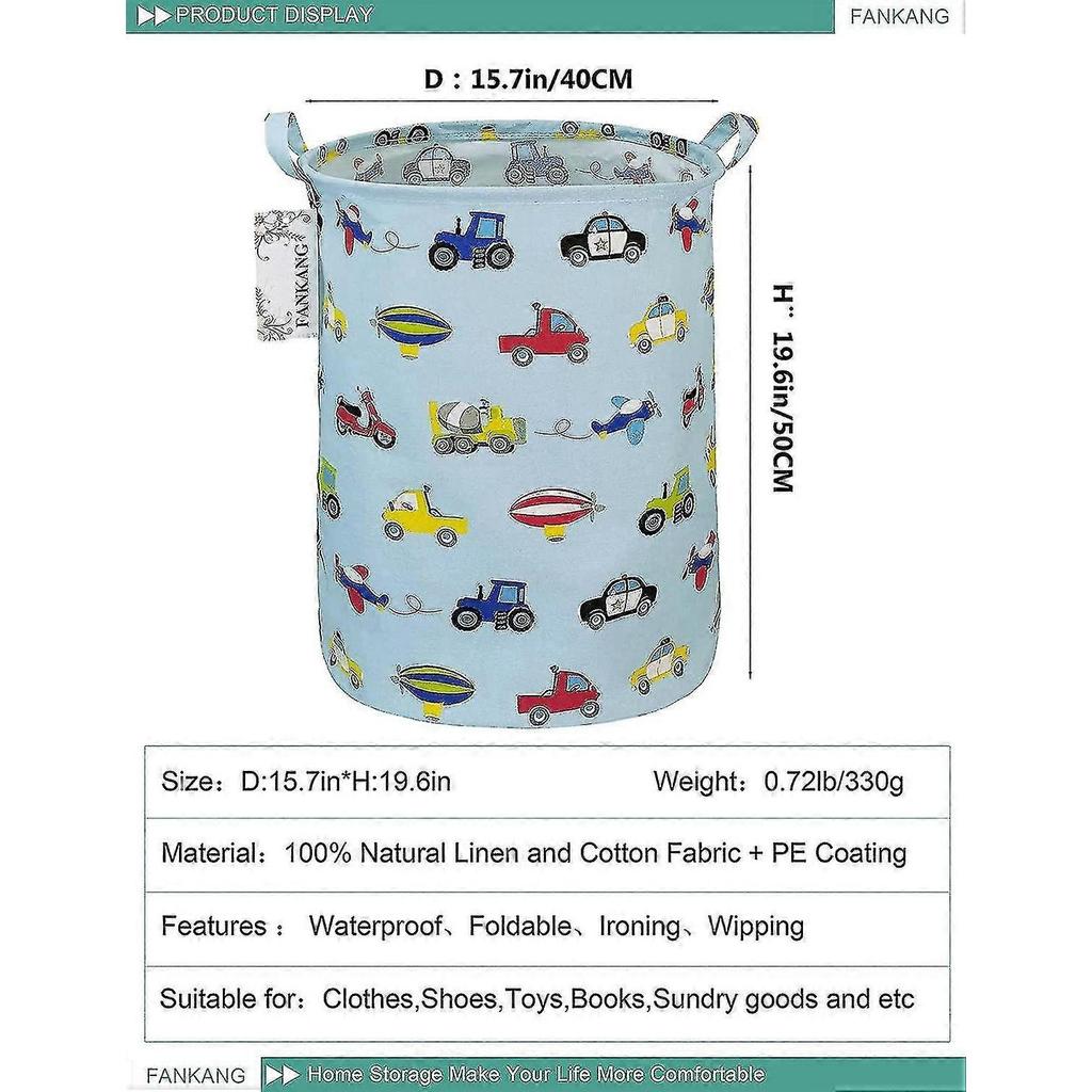 Laundry basket storage box baby basket canvas folding large storage basket children's boys and girls toys