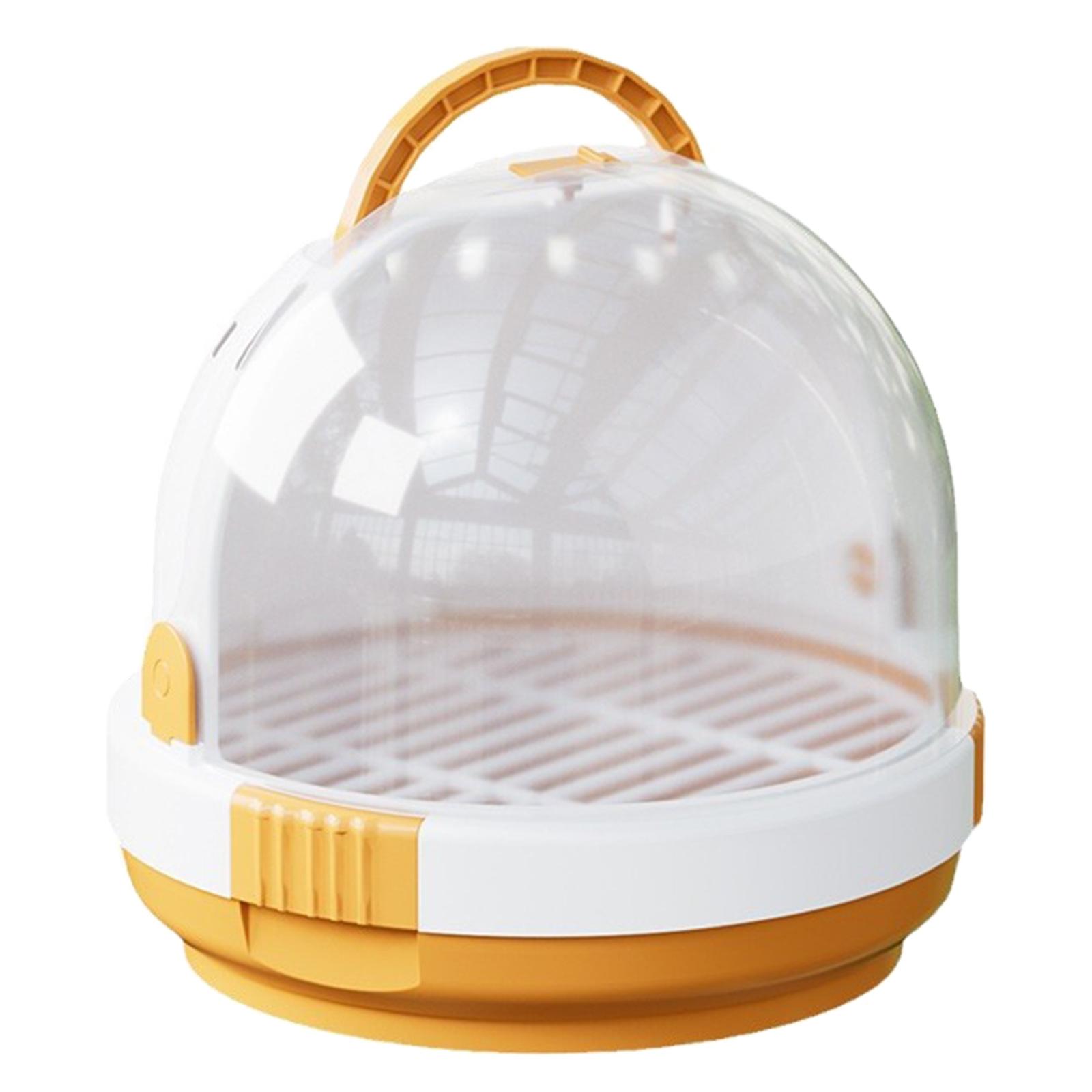 

Портативная прозрачная клетка для транспортировки птиц-попугаев, вентилируемая сумка-переноска с окном, дышащая переноска для птиц, дорожная сумка оранжевый