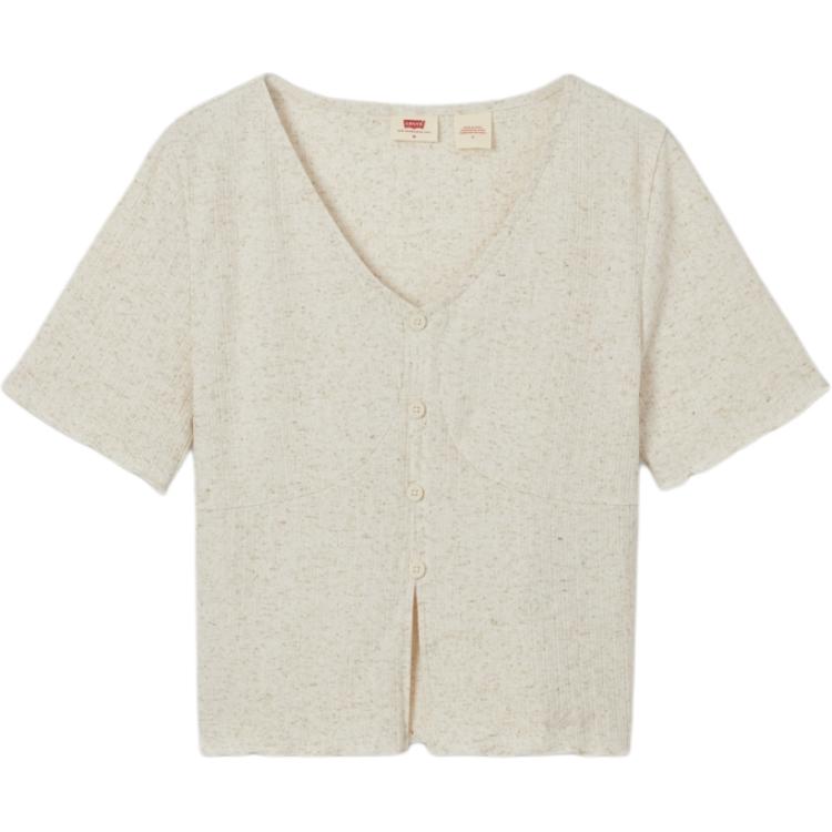 Levis Vintage Soft Comfortable Slim Fit V-Neck Short Sleeve T-Shirt Women T-Shirts 003HZ-0001