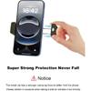 Steering Wheel Phone Holder With Large Metal Clip[Thick Cases Friendly]Adjustable Phone Holders For Your Car, Truck, Tesla, Hands Free Phone Mount