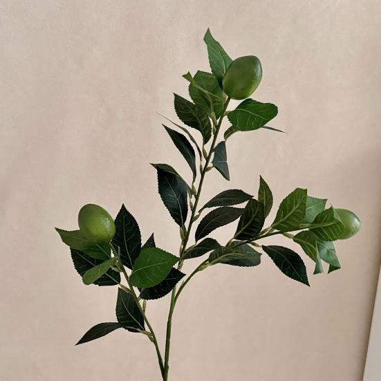 Rami con Limoni Artificiali Steli di Verde Finto con Frutti di Limone Realistici Piante di Limone Finte Realistiche per Decorazione Tavolo Cucina Casa Fiore