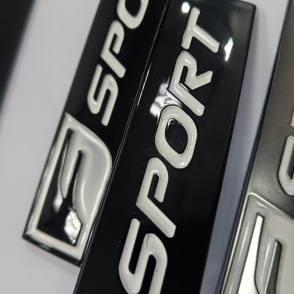 Lexus F-SPORT Metal Car Sticker: Long Square Fender Emblem