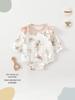 Long Sleeve Autumn Princess Bodysuit for Baby Girls - Newborn Cotton One-Piece Crawling Outfit