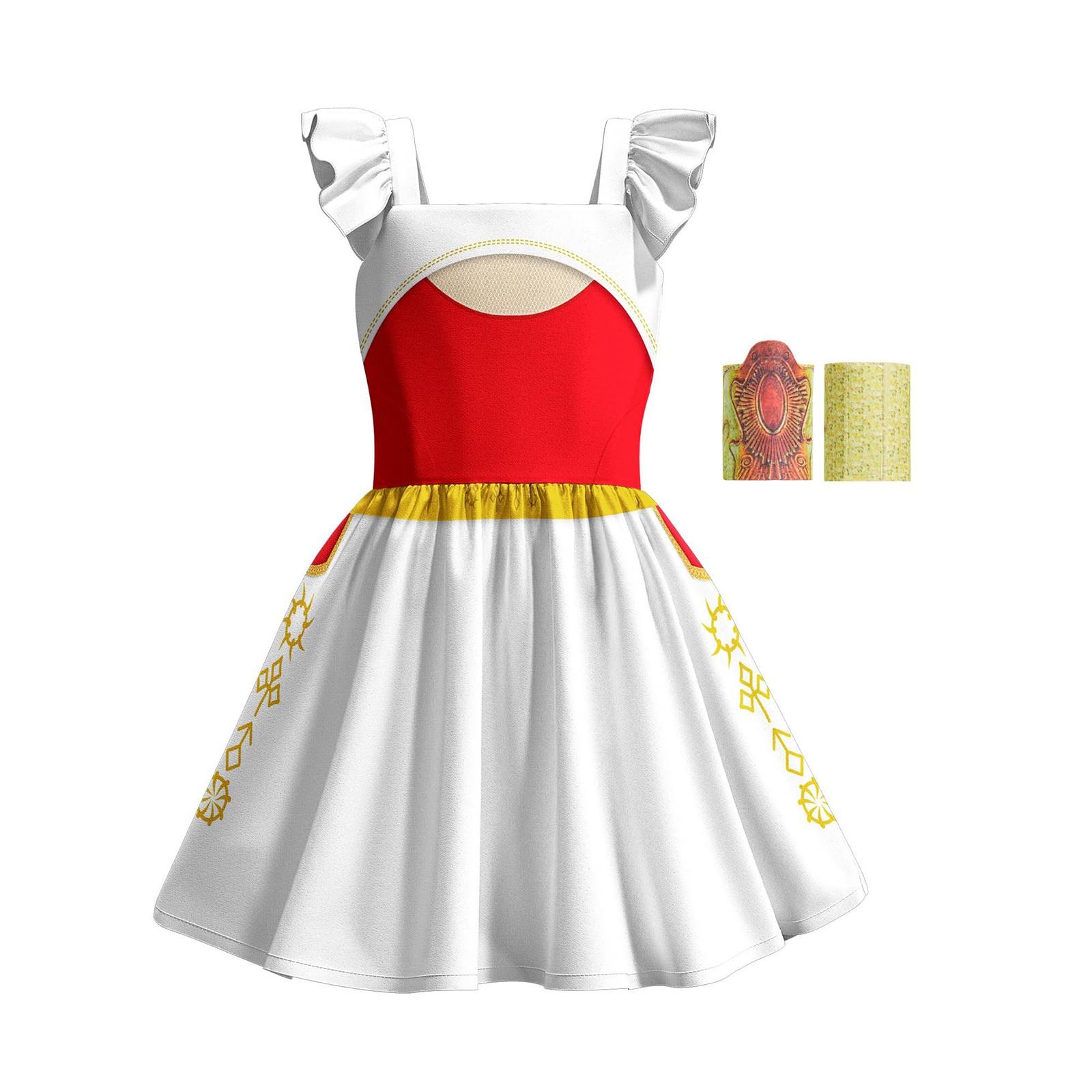 

Детский костюм Костюм невесты-зомби для косплея Костюм для выступления Маскарадный костюм 160 белый