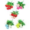 Artificial Rose Flower 6 Heads Fake Silk Floral Arrangement Realistic Rose Bouquet with Long Stem for Bridal Bouquet Valentines Day
