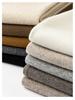 Women's 100% Australian Wool Wide-Leg Pants - Extra Long Cashmere Knit for Autumn/Winter