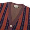 Gucci Excellent Condition Horsebit Chain Cashmere Blend Cardigan for Men, Red/Blue, Size M, 572622, Red/Blue Tops M Red/BlueUsed
