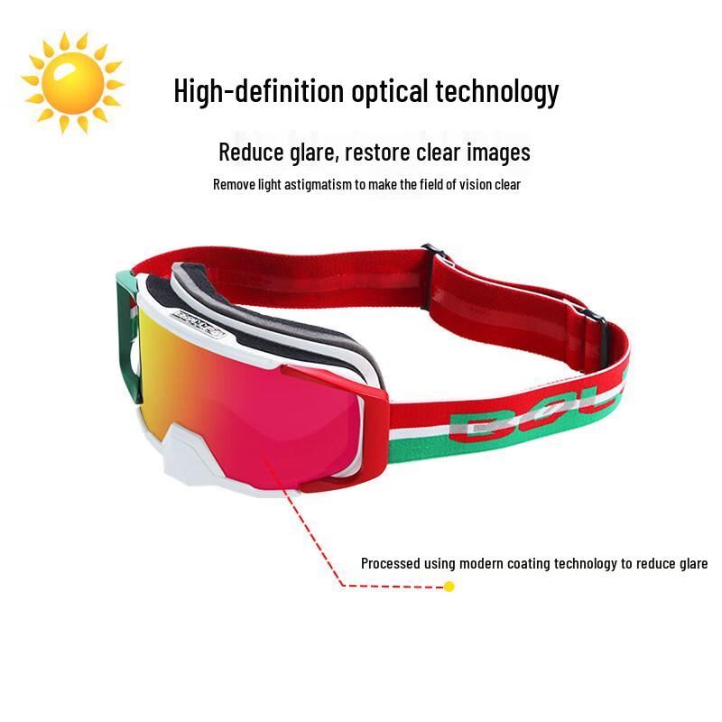 BOLLFO Multi-Sport Goggles with Helmet Mask