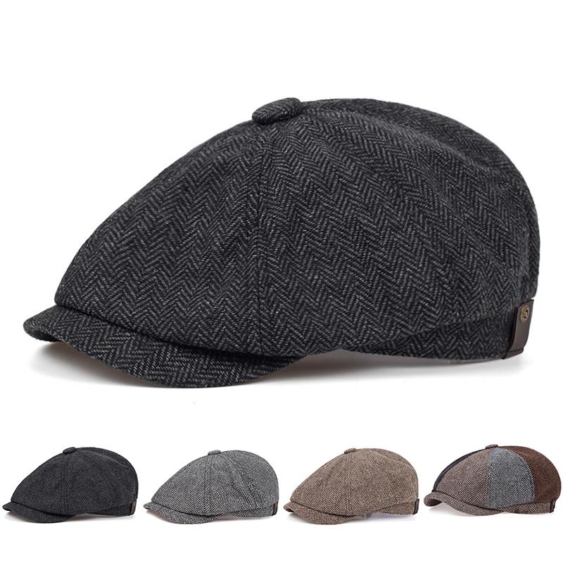 Fashionable Multi Color Patchwork Beret Hat Men and Women Spring and Autumn Newsboy Cap Outdoor Leisure Artist Hats Travel Caps
