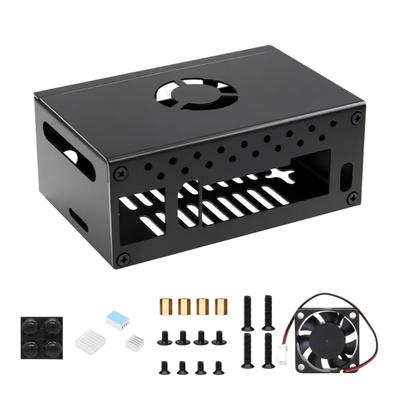 Metal Case for RV2 N516 with Cooling Fan Heatsink Protective Metal Box Aluminum Heatsink Access Accessories