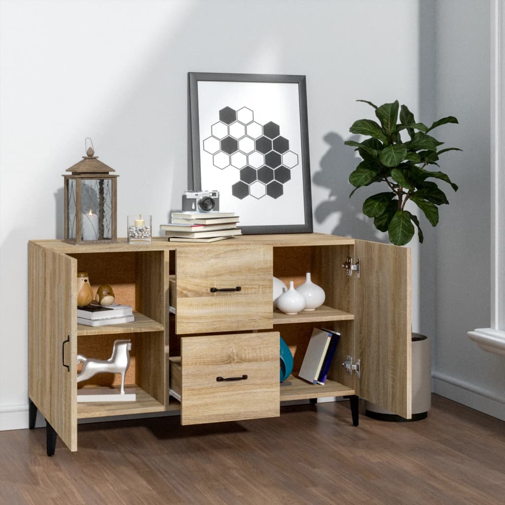 Vidaxl Komoda, Dąb Sonoma, 100X36X60 Cm, Materiał Drewnopochodny