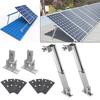 Solar Panel Foot Mount Bracket 15-30°Adjustable Photovoltaic Tilt Mount Bracket Solar Panel Fixing Support Kit For RV Roof Boat