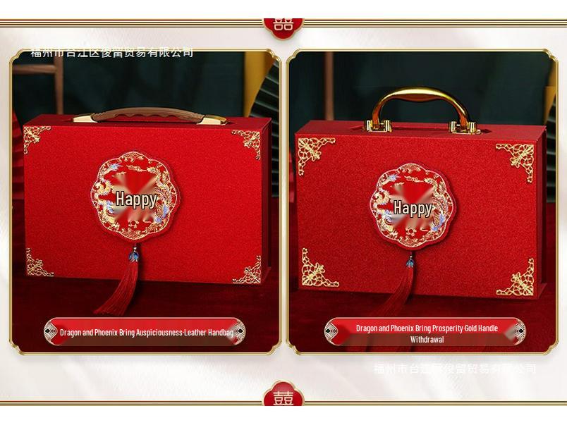 Luxury Betrothal Gift Box: Elegant Engagement & Wedding Decoration for Bride Price Cash