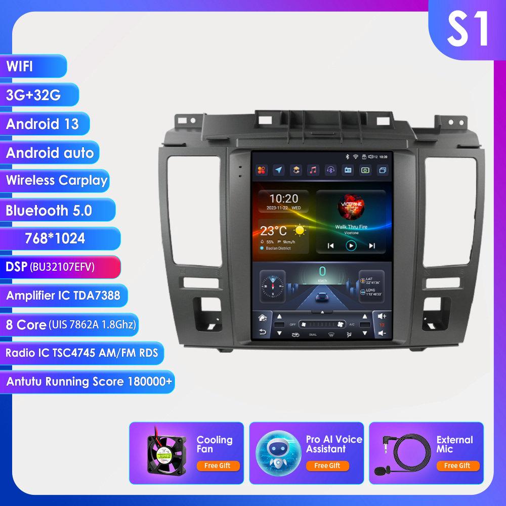 

Ossuret Android Car Radio для Nissan Tiida C11 2004 - 2013 Мультимедиа 9,7-дюймовый вертикальный экран Carplay Android Auto Интеллектуальный мультимедийный проигрыватель RDS S1 8Core 3G 32G AI
