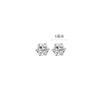 Korean Style Minimalist Fashion Six Claw Zircon Crown Stud Earrings For Women