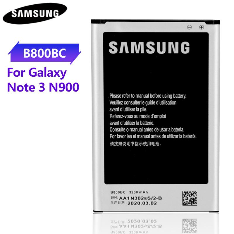 

Оригинальный сменный аккумулятор B800BC B800BE для Samsung GALAXY NOTE 3 N9006 N9005 N900 N9009 N9008 NFC 3200mAh