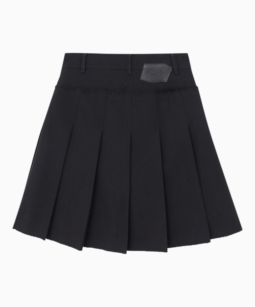 Jenyujeu Swifts Asymmetrical Pleated Skirt - Black