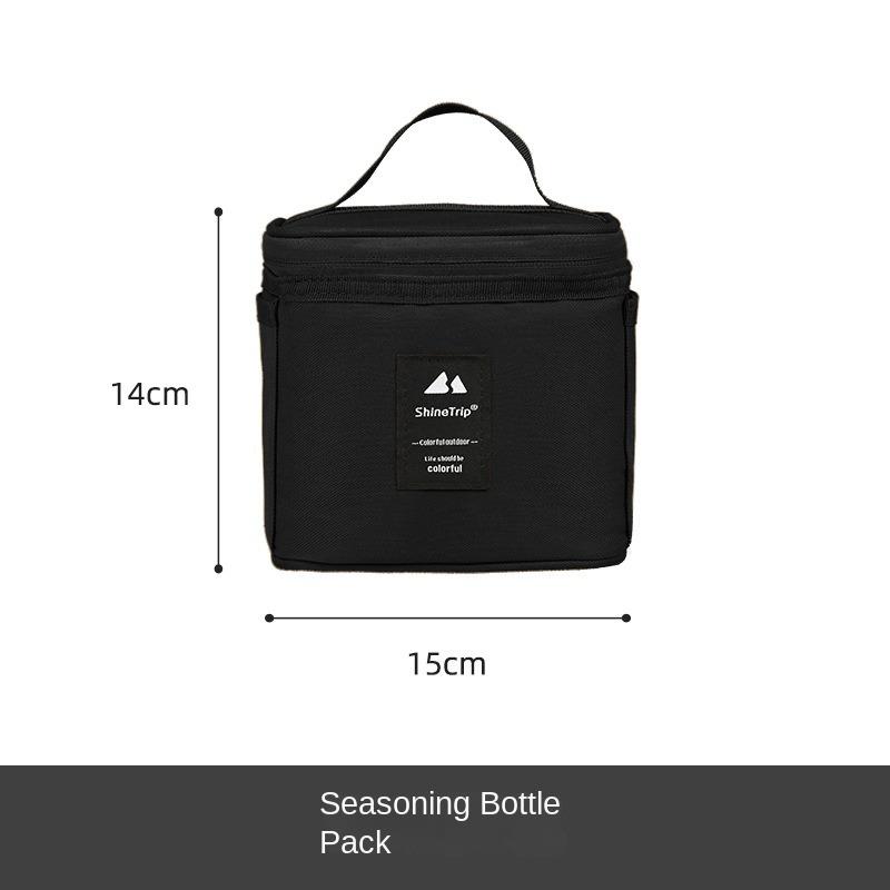 Outdoor Barbecue Seasoning Dispenser Sets Container Seasoning Storage Bag  Camping Picnic Car