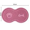 Cloud Shape Pet Cat Dog Feeding Mat Pad Solid Paw Fishbone Pattern Dish Bowl Antislip Placemat Easy Washing Pet Accessories