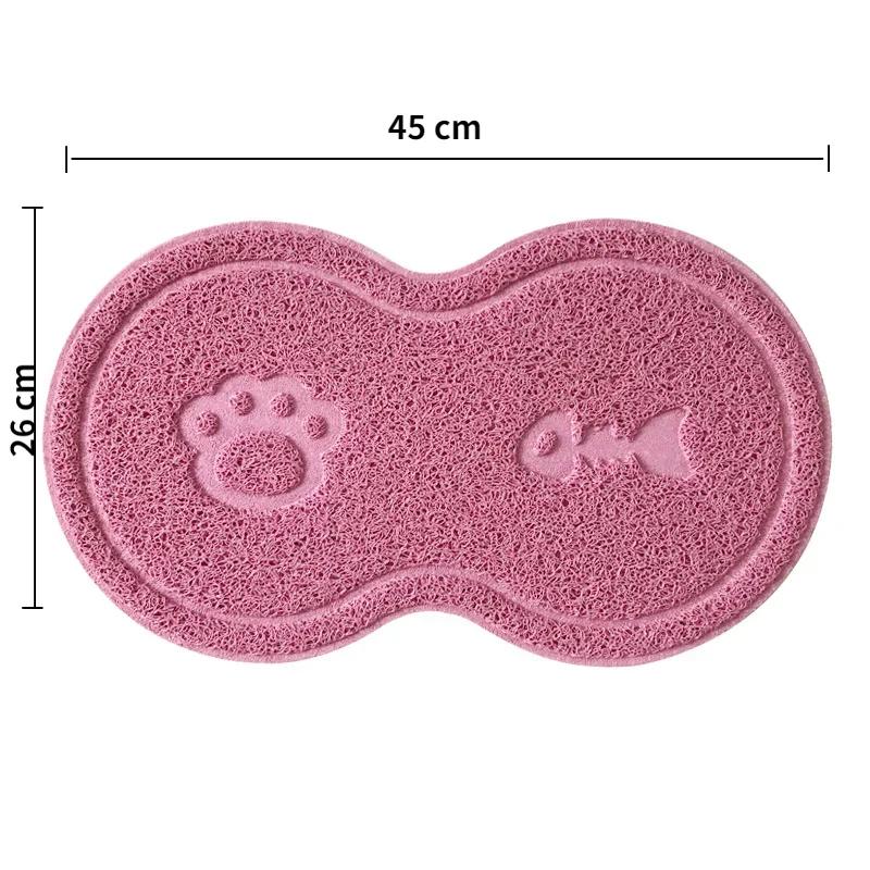 Cloud Shape Pet Cat Dog Feeding Mat Pad Solid Paw Fishbone Pattern Dish Bowl Antislip Placemat Easy Washing Pet Accessories