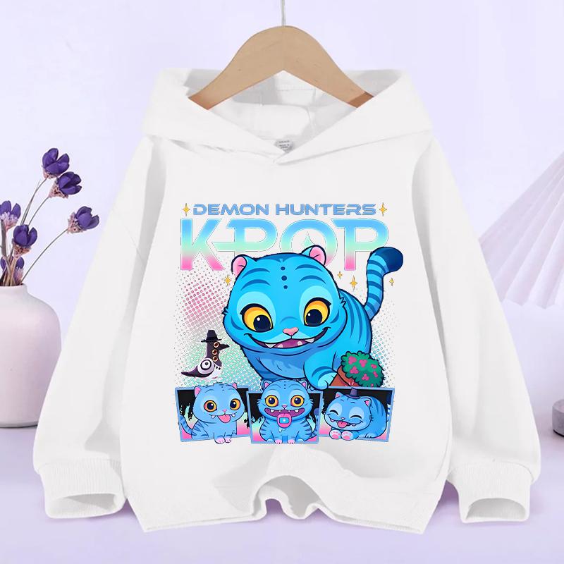 Kpop Demon Hunter Best-selling Children Kawaii Irumi Mira Zoe Hoodie 2025 Autumn Winter Fashion Casual Girls  Sports Hoodie