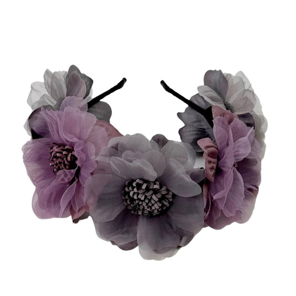 Daisy Flower Headbands Women Bridal Wedding Hair Hoop Simulation Rose Hairhoop for Daily Wear and Special Occasion