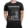 Funny Schrodingers Cat Escape Plan Science Men's T Shirt Fashion Tees Short Sleeve Crewneck T Shirt 100% Cotton Gift Clothes