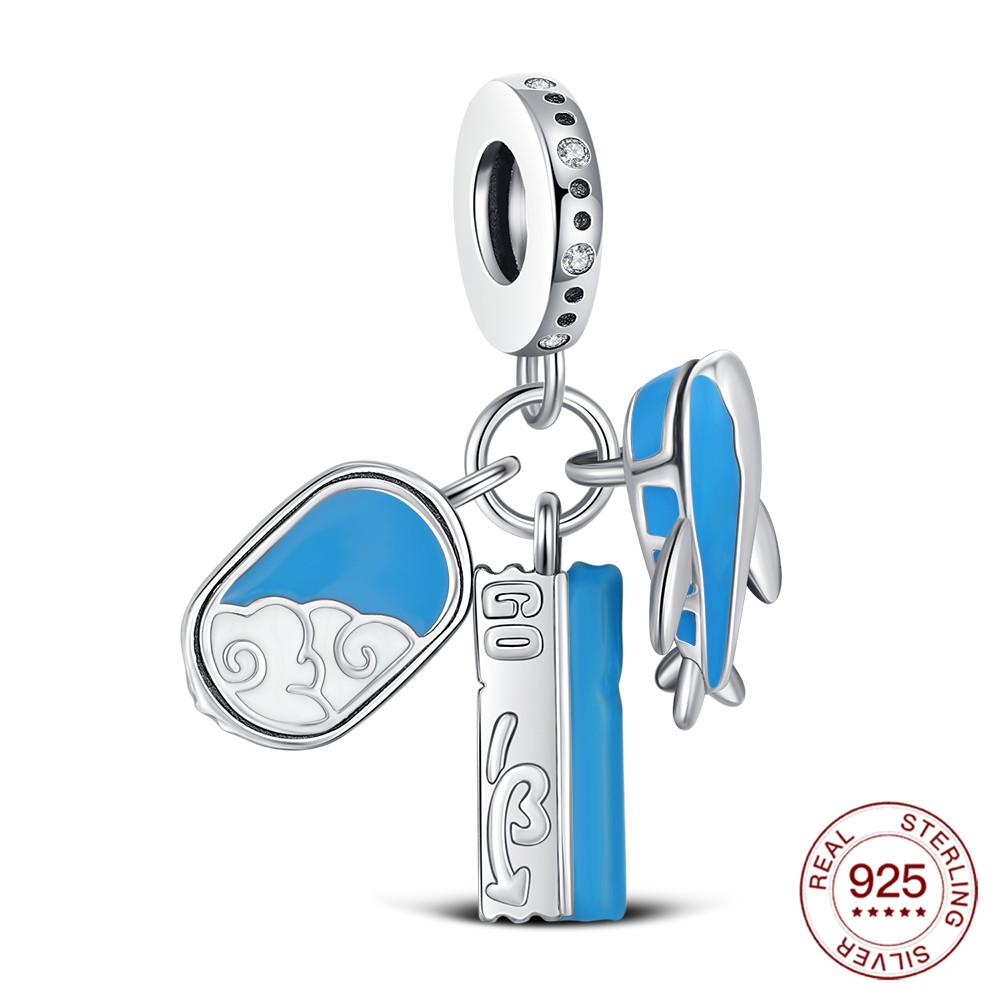 Copper Summer Beaded Classic Pirate Luggage Charms Jewelry Making For Bracelet Diy Women'S Everyday Glamour Fashion Gifts