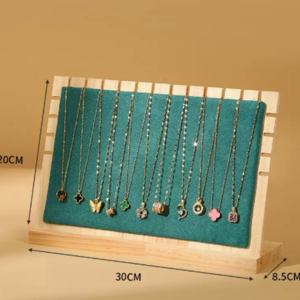 Creative Solid Wooden Necklace Frame Fashion Jewelry Display Frame Pendant Support Jewelry Display Props Jewelry Hanger