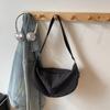 Nylon Plaid Shoulder Bag With Zipper Closure For Casual Daily Use