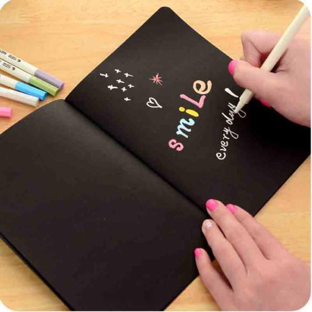 Paper Thickness Diary Black Paper Paper Sketch Graffiti Notebook Durable Notebook