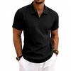 New Arrival: Men's Summer Casual Minimalist Commuter Waffle-Weave Short-Sleeved Golf Polo Shirt