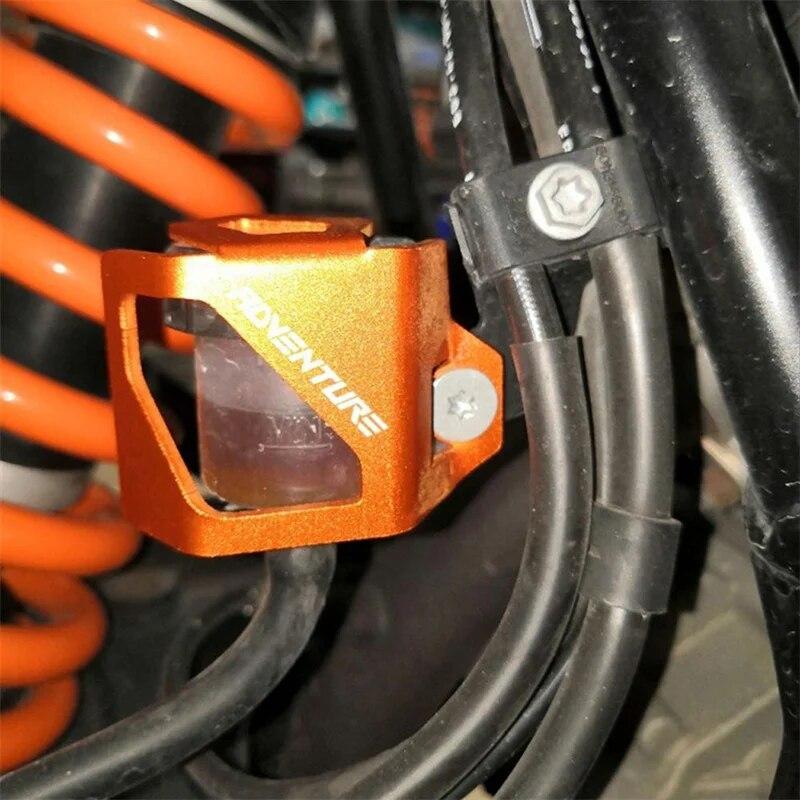 Motorcykel Orange Bakre Vätskebehållare Skyddskåpa För KTM 1090 Adventure 1190 Adv 1290 Super Adventure R / S