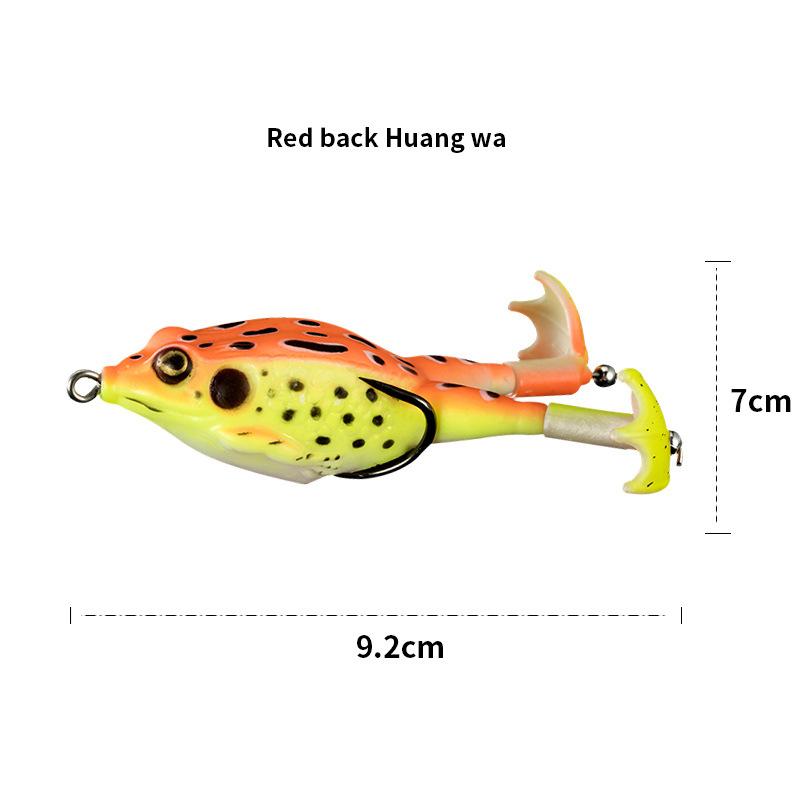Propeller Frog Soft Bait Swimbait Lures - Lifelike Swimming Action, Durable Construction