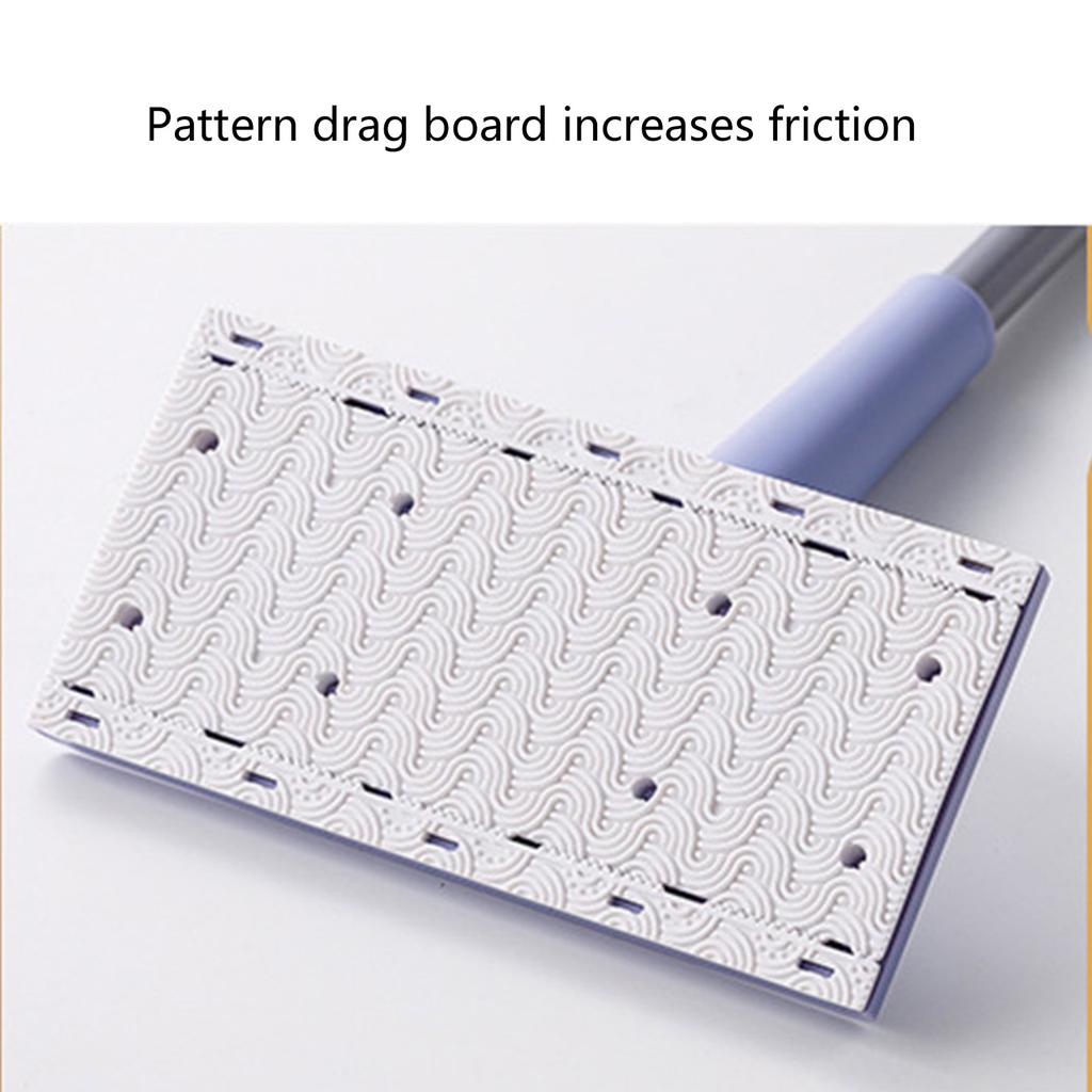 Effortlessly Cleaning Mini Sweeping Mop Flat Dust Mop with Auto Fabric Change 360°Rotation for Home Use Bathroom Mopping
