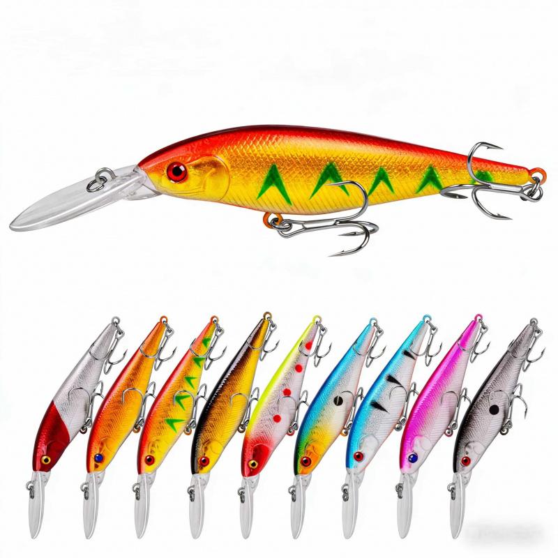 Floating Minnow Lua Lure10Color11.5cm10.5gBionic Bait Freshwater and Saltwater Universal Hard Bait Fishing Supplies
