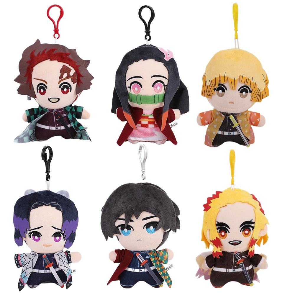 15Cm Japan Anime Demon Slayer Plush Toys Pendant Kamado Tanjirou Rengoku Shinjurou Agatsuma Zenitsu Tsuyuri Kanawo Tomioka Giyu