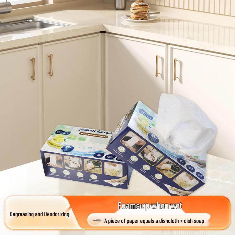Disposable Kitchen Dishcloths with Detergent