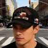 Trendy Baseball Hat With Embroidery Adjustable Strap Design Lightweight Polyester Unisex Sun Protection