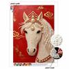 DIY Pearl Embroidery Diamond Painting Kit Majestic Horse Sparkling Beads Art Craft Handmade Decoration Gift for Home