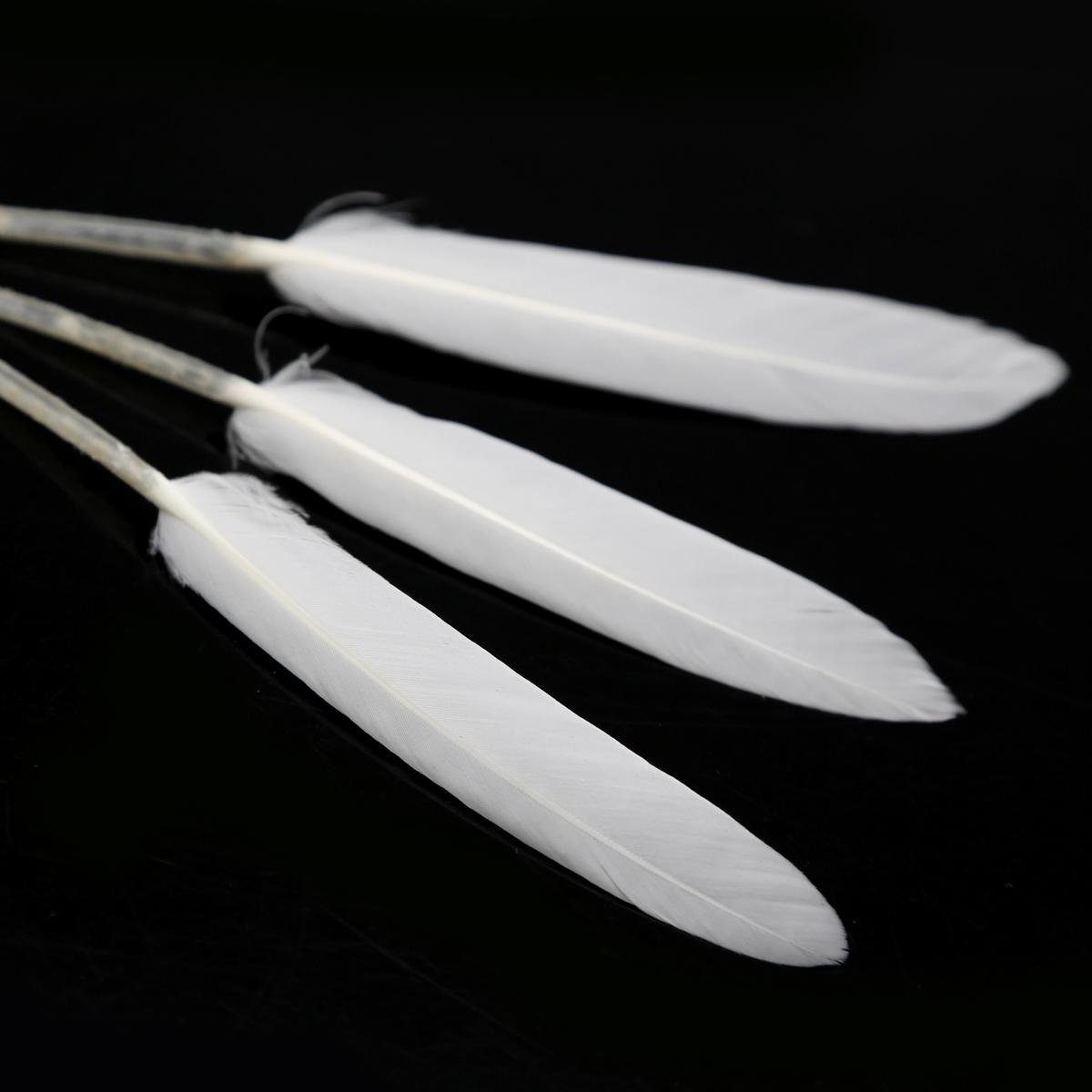 

50 шт., разноцветные красивые гусиные перья, гусиное перо для декора дома, вечеринки и изготовления ювелирных изделий своими руками белый