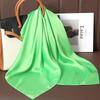 Luxus Uni Farbe Seide Quadratisches Tuch Damen Weiches Satin Pferdehaarband Halstuch Büro Hijab Stirnband Foulard Taschenbänder Geschenk