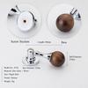Luxury Walnut Cabinet Pull Handle Marble Solid Wood Drawer Knob Sturdy Smooth Wardrobe Door Handle Furniture Hardware
