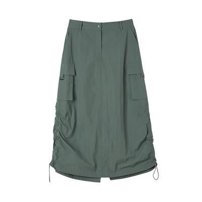 Rap Half-Obi Cargo String Maxi Skirt Aq3Ws862